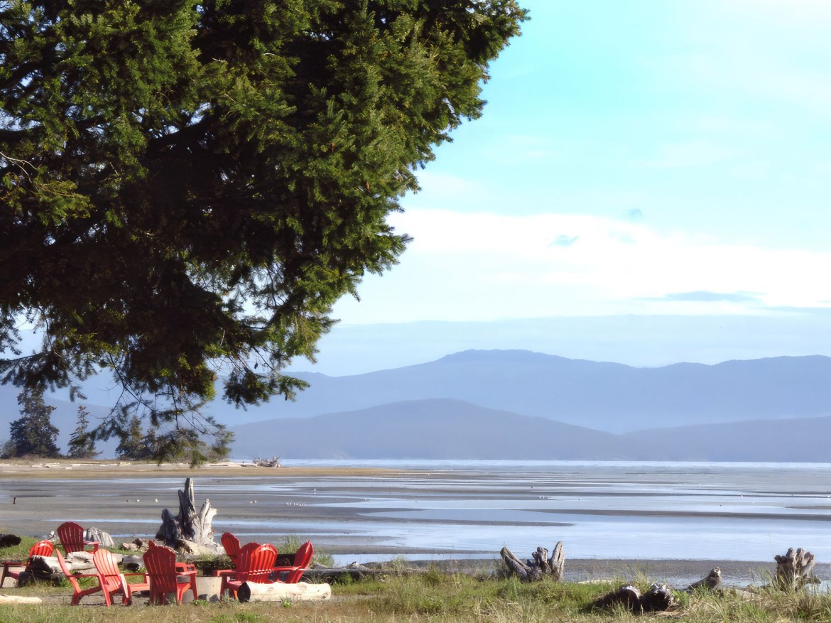 View of Rathtrevor Beach from Beach Acres Resort