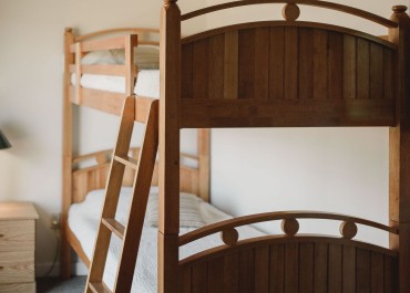Some second bedrooms have bunk beds