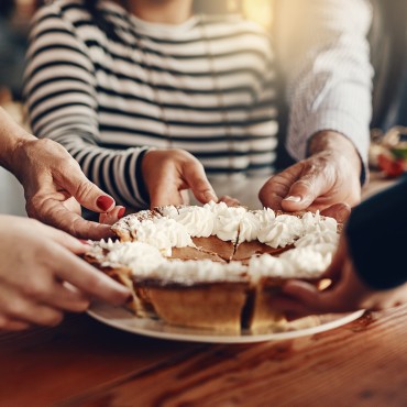 Enjoy a complementary pie!